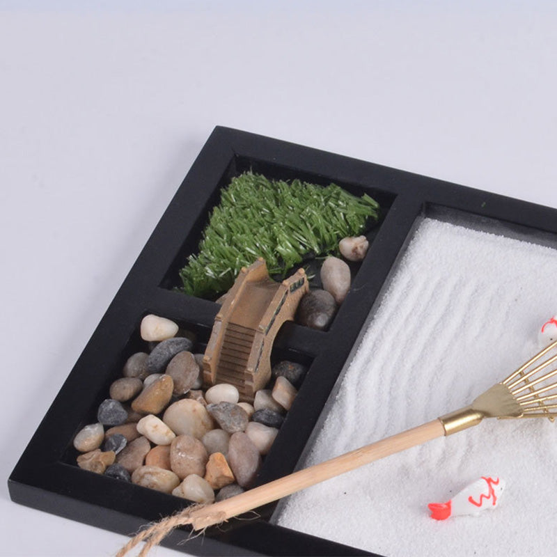 Koi Fish Zen Garden Decoration | Small Bridge for Calm