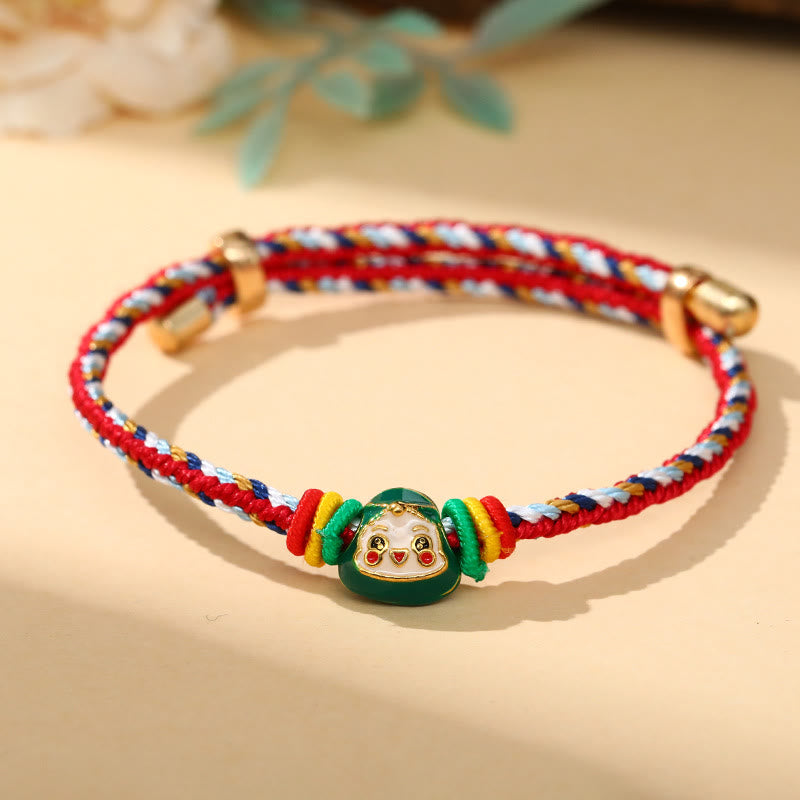 Colorful Rope Zongzi Pattern Luck Bracelet for Adults & Children