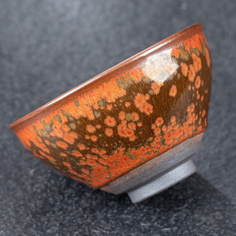 Chinese Ceramic Tea Cup 330ml Jian Zhan Kiln Change Cup