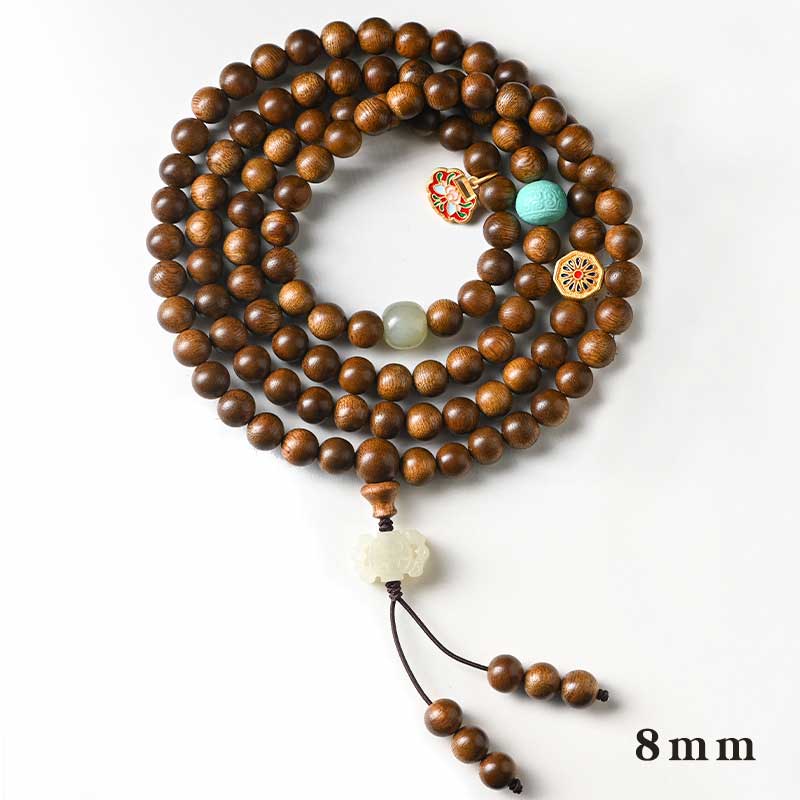6mm Rosewood Protection Calm Bracelet Mala