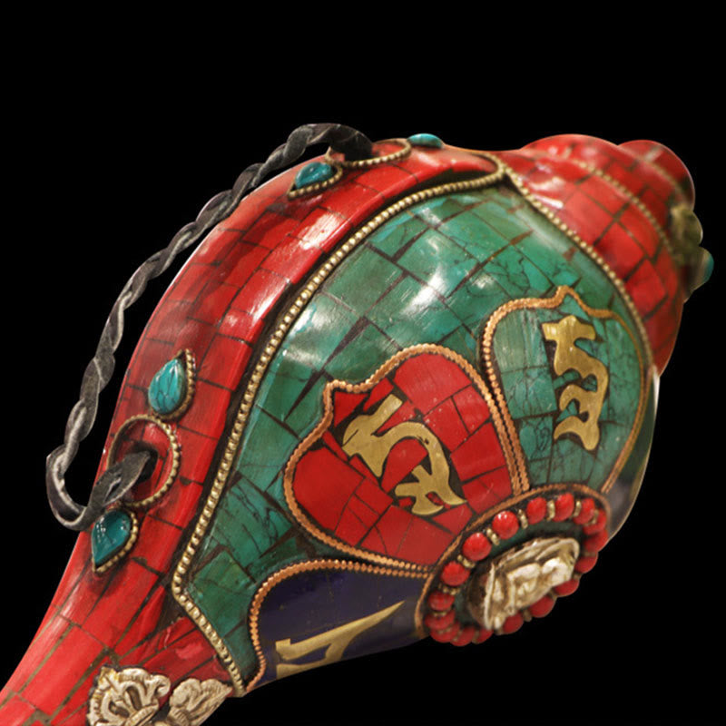 Tibetan Handmade Shankha Conch Shell 23cm | Zen Decor
