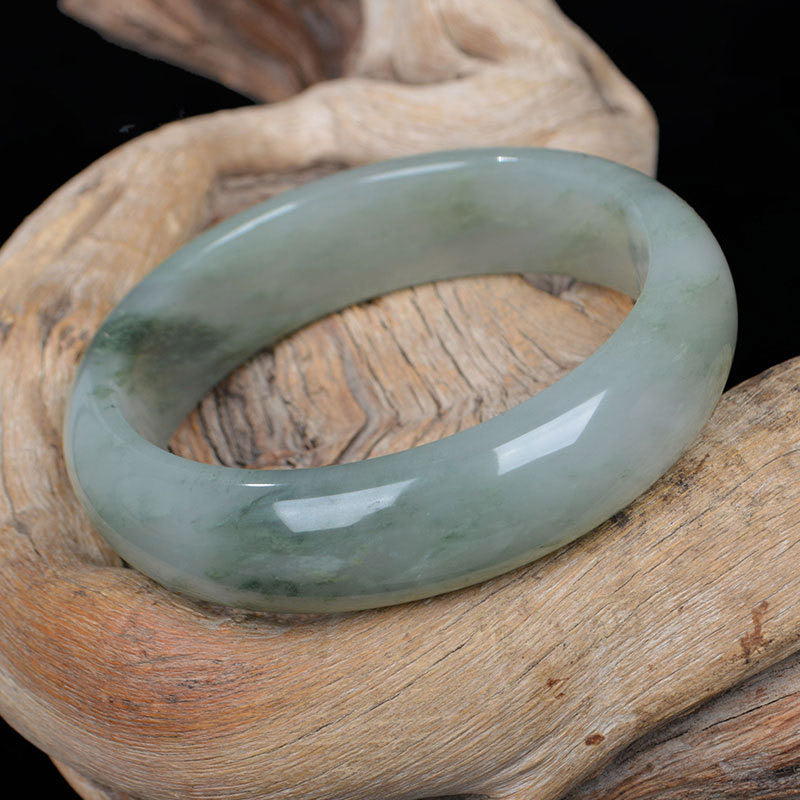 52mm Natural Jade Bracelet for Luck and Prosperity