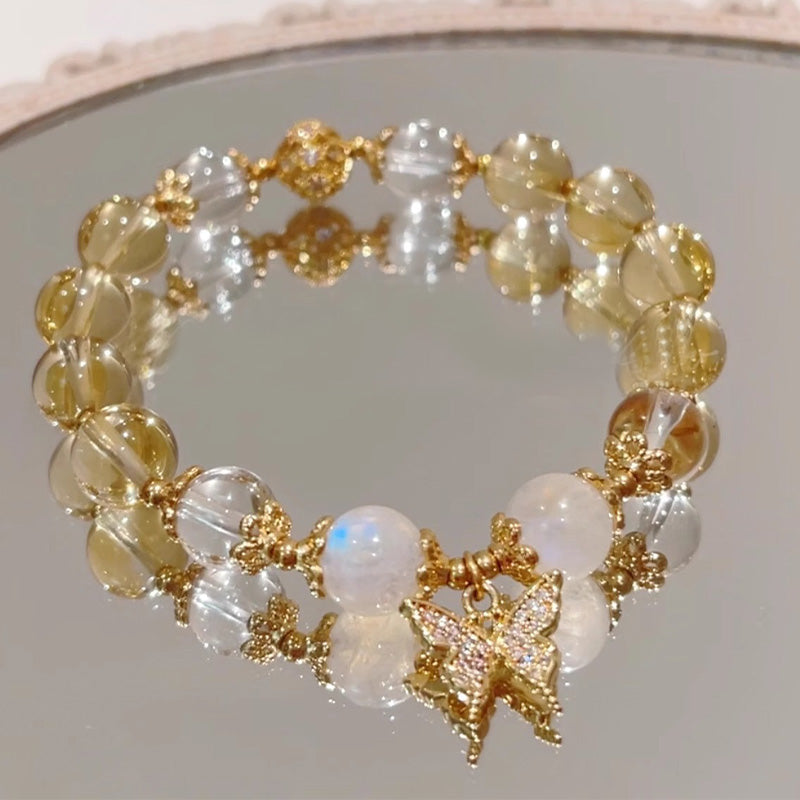 10mm Citrine Prosperity & Protection Charm Bracelet