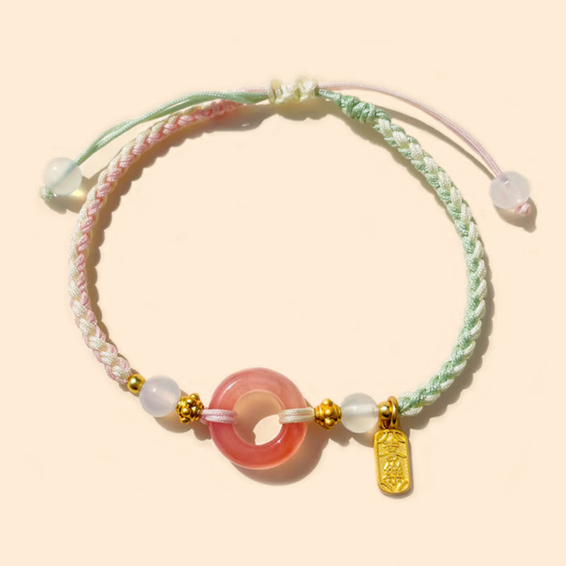 Agate Peace Buckle Bracelet for Peace & Joy 14-19cm