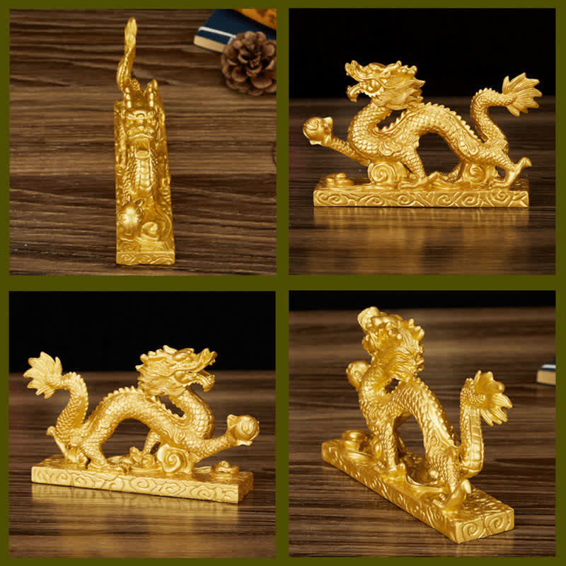 Feng Shui Chinese Dragon Statue Decoration for Prosperity