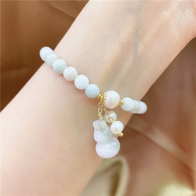 Jade Gourd Blessing Protection Charm Bracelet