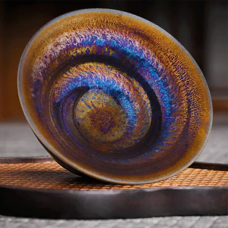 Colorful Milky Way Jian Zhan Ceramic Tea Cup 10.5cm