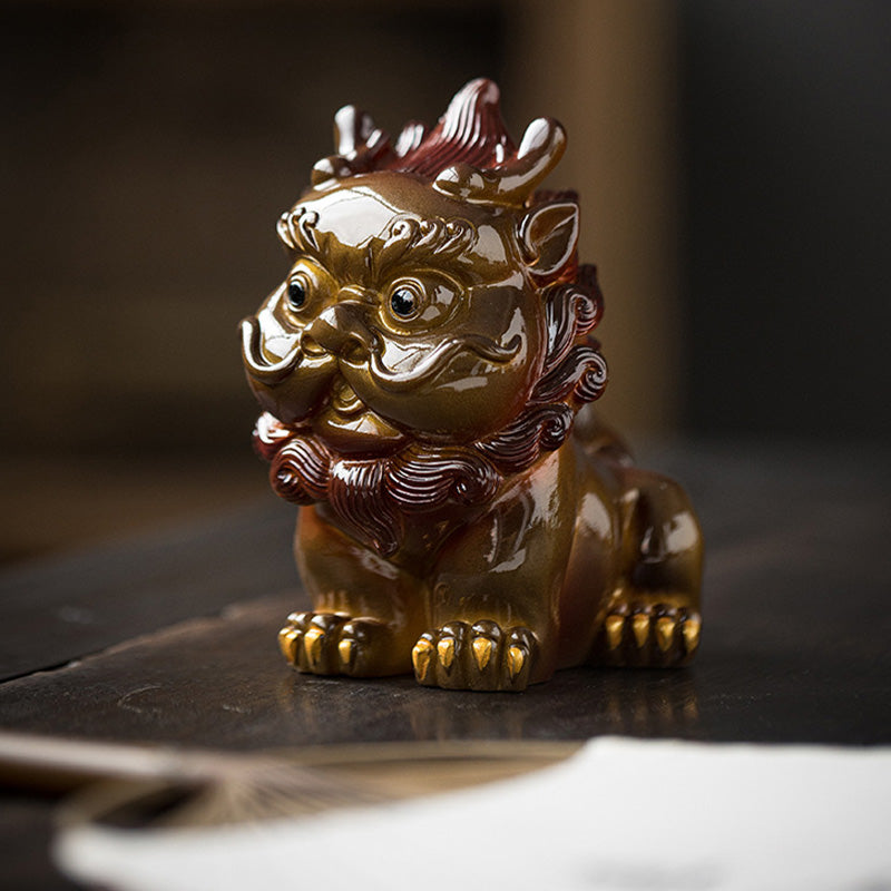 Color Changing PiXiu Resin Tea Pet | Zen Home Decor