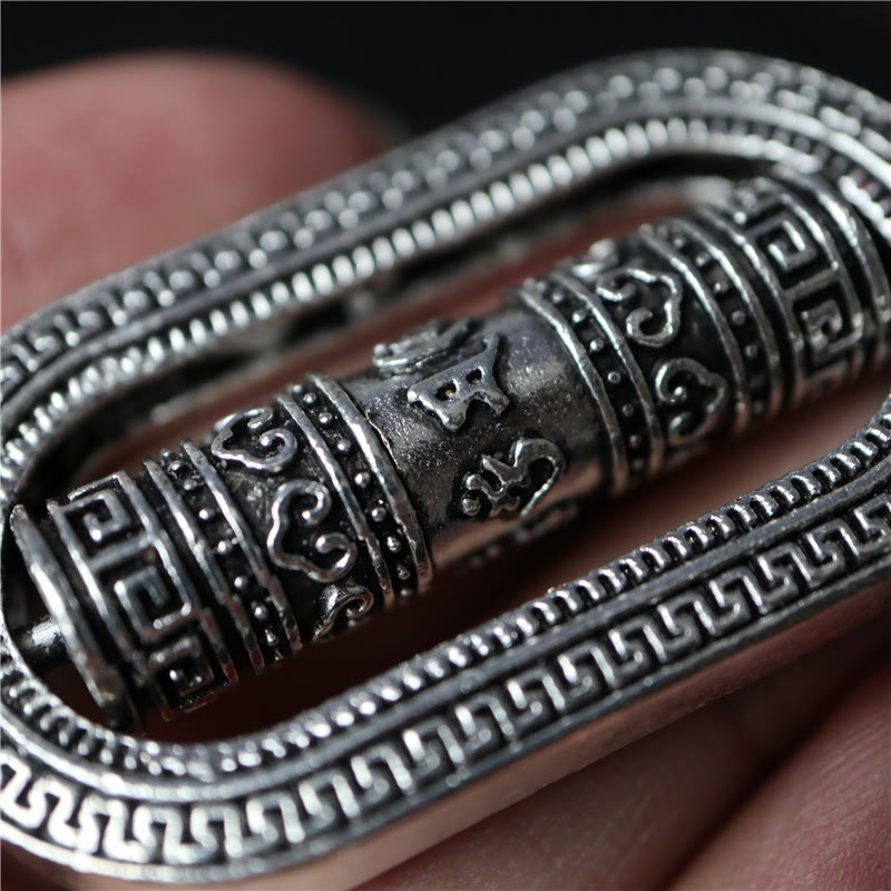 Rotatable Om Mani Padme Hum Prayer Wheel Car Decoration