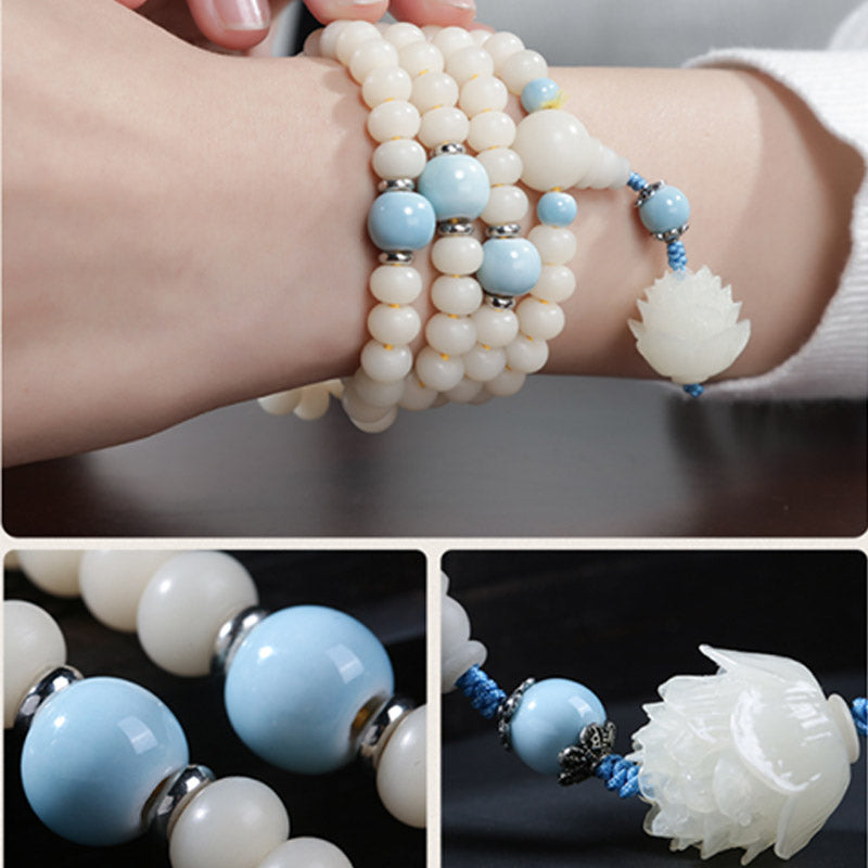 Adjustable Bodhi Seed Bracelet for Wisdom and Meditation