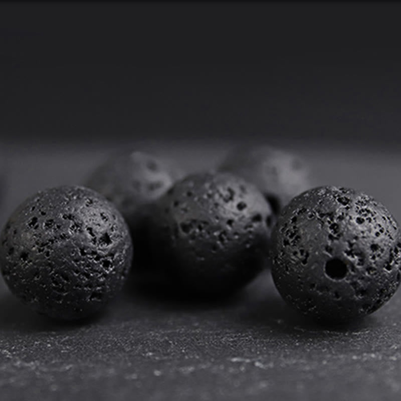 Unisex Tiger Eye Lava Rock Healing Bracelet 10mm Beads