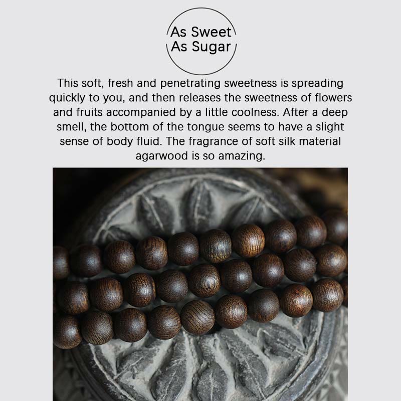 Rare Brunei Agarwood Bracelet with Pure Gold Beads