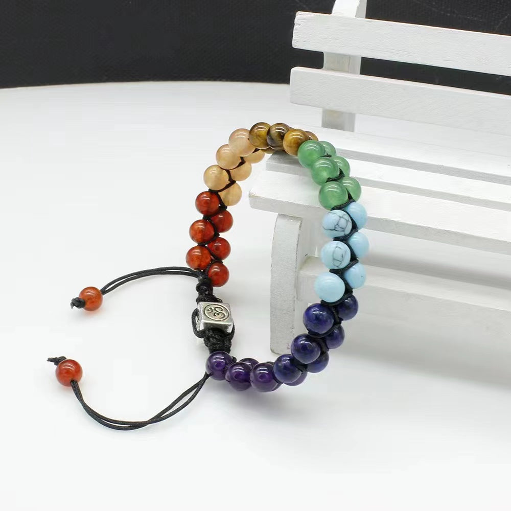 6mm Chakra Bracelet for Energy Balance Healing