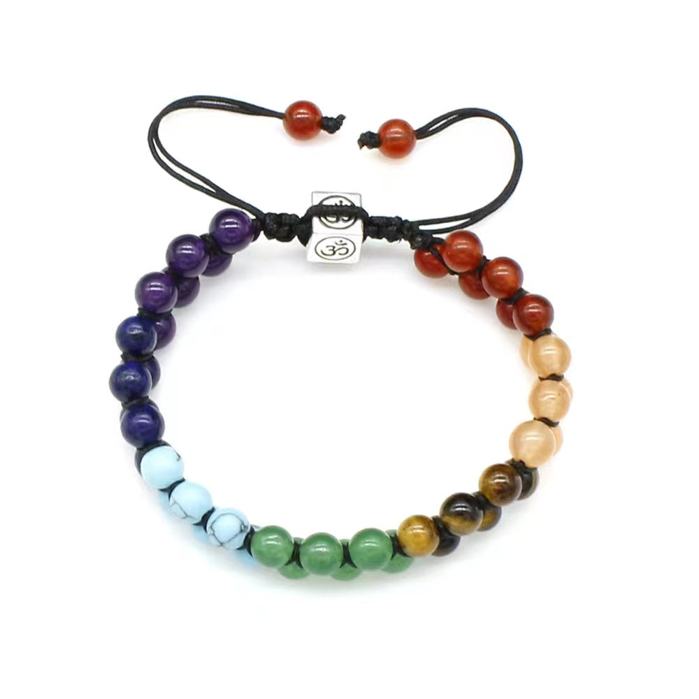 6mm Chakra Bracelet for Energy Balance Healing