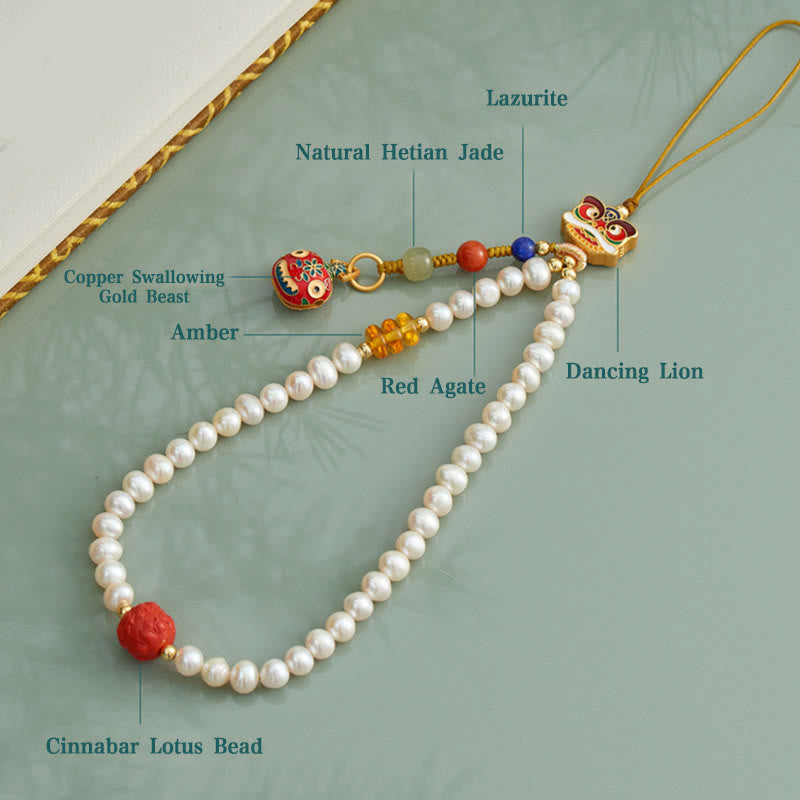 6mm Cinnabar Healing Phone Hanging Decoration