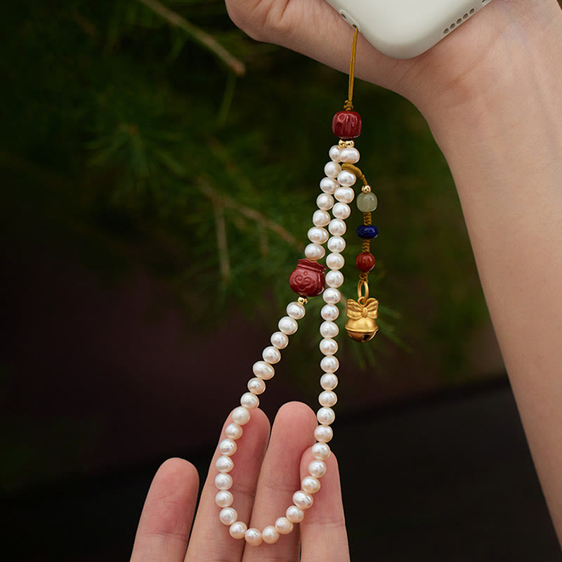 6mm Cinnabar Healing Phone Hanging Decoration