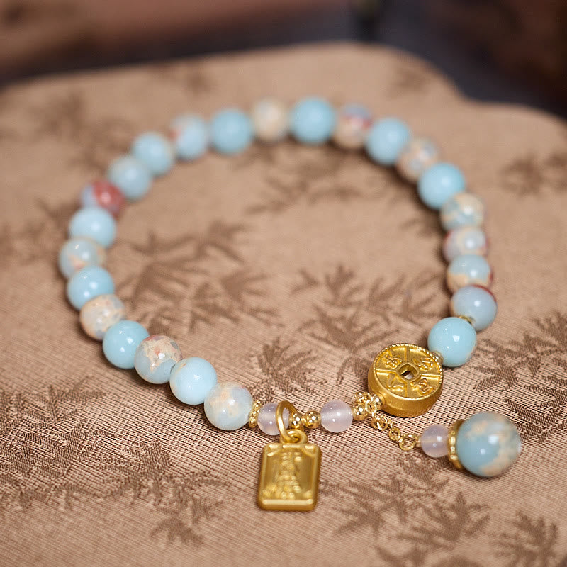 6mm Shoushan Stone Wealth & Protection Bracelet | Healing Sounds