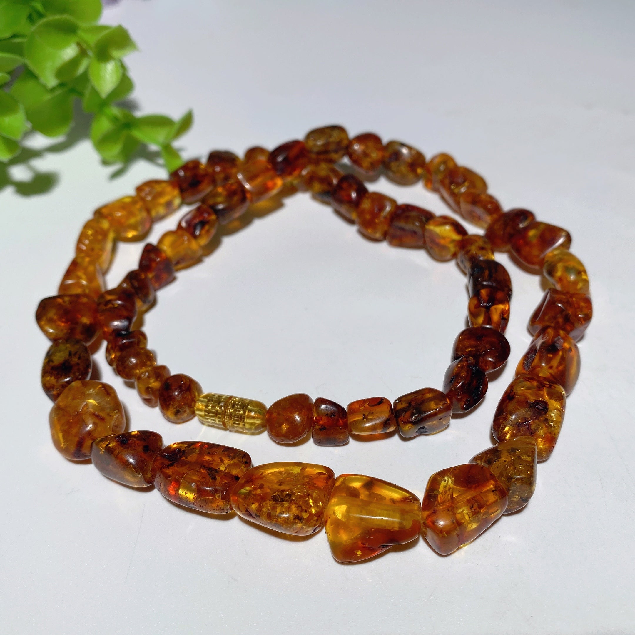 7-10mm Amber Chips Spiritual Healing Necklace