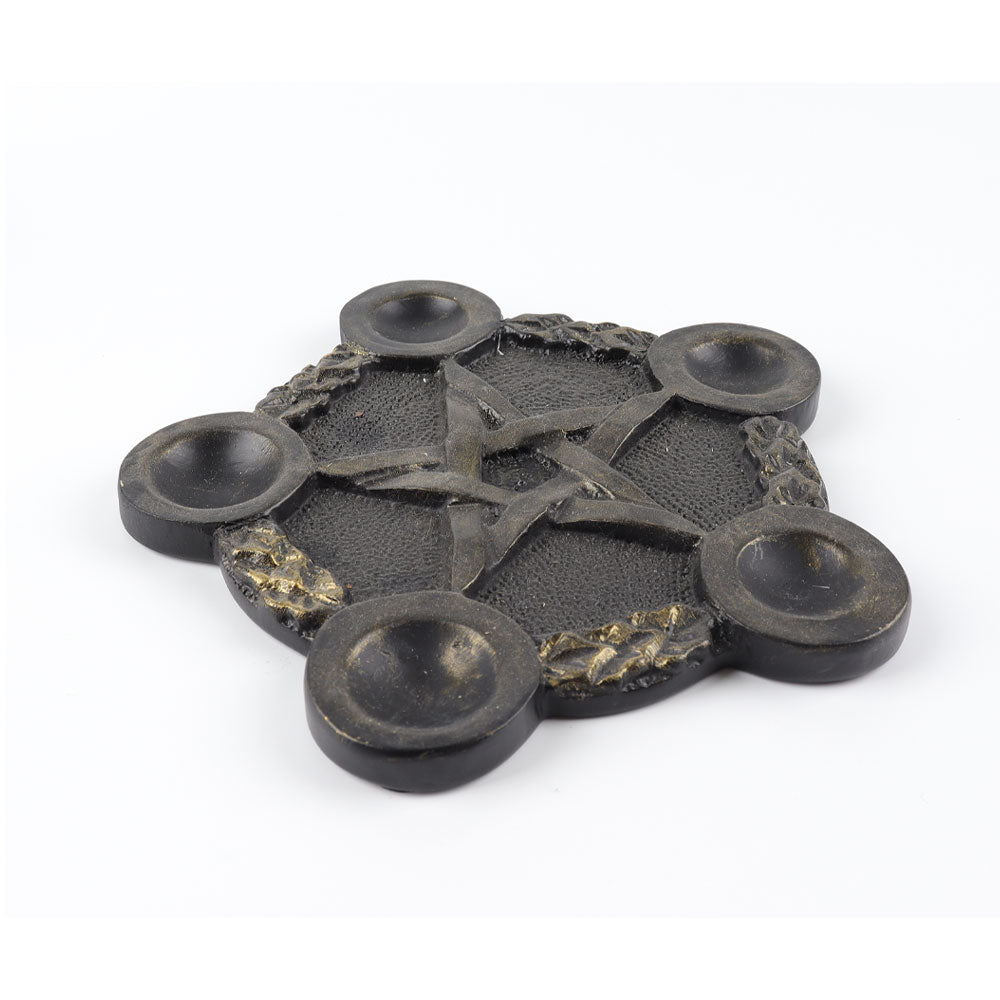 7.2 Inch Resin Pentagram Crystal Sphere Stand