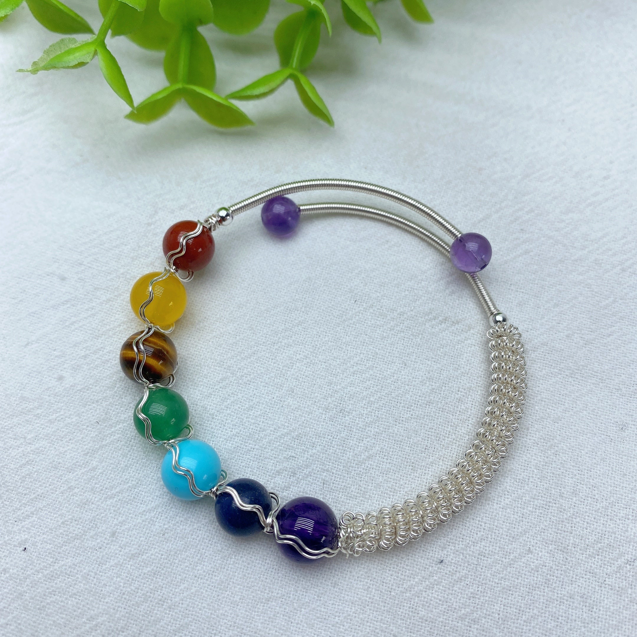 7.5-8.5mm Mixed Crystal Healing Bracelet for Spiritual Balance
