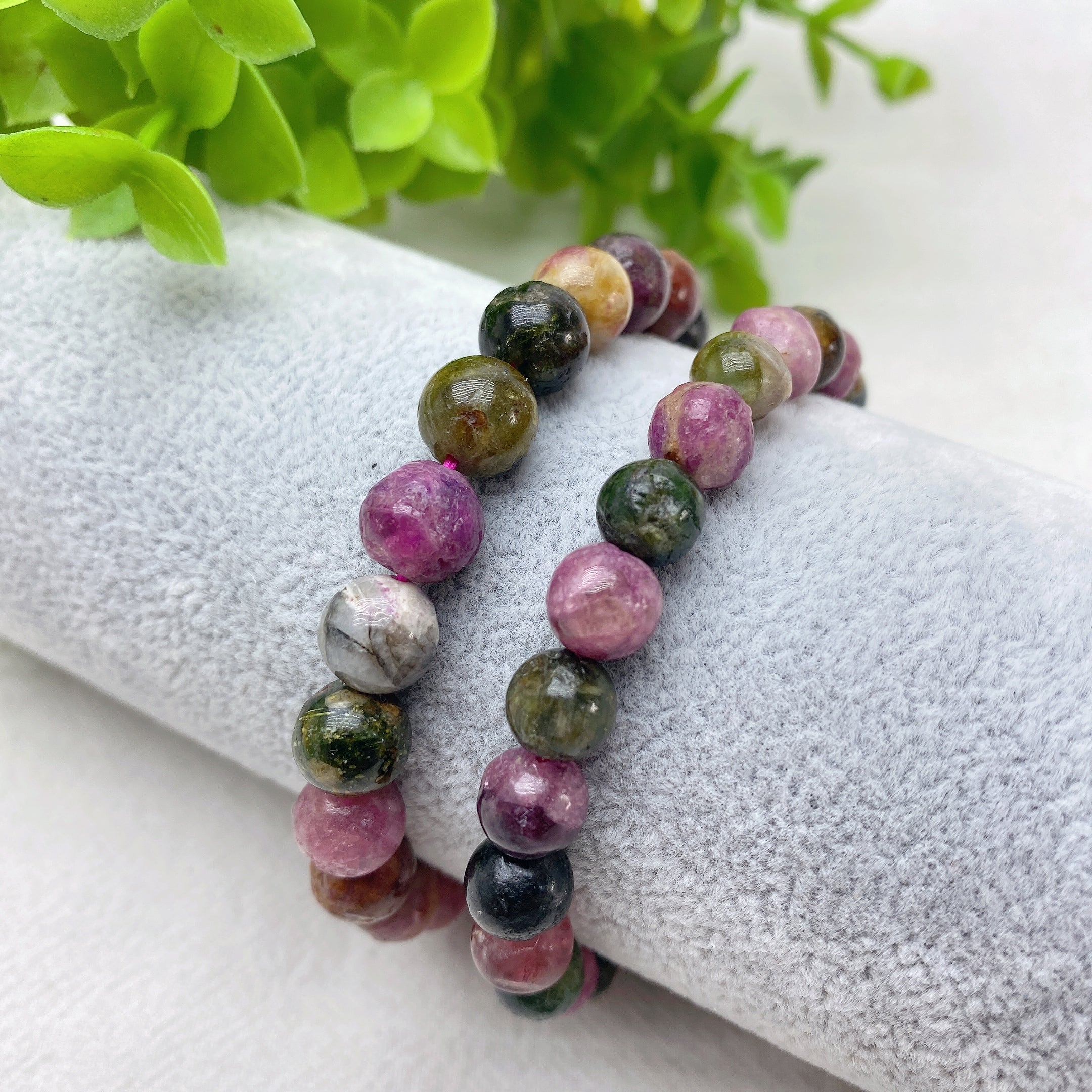 7.5-8.5mm Polished Tourmaline Tumbled Healing Crystals