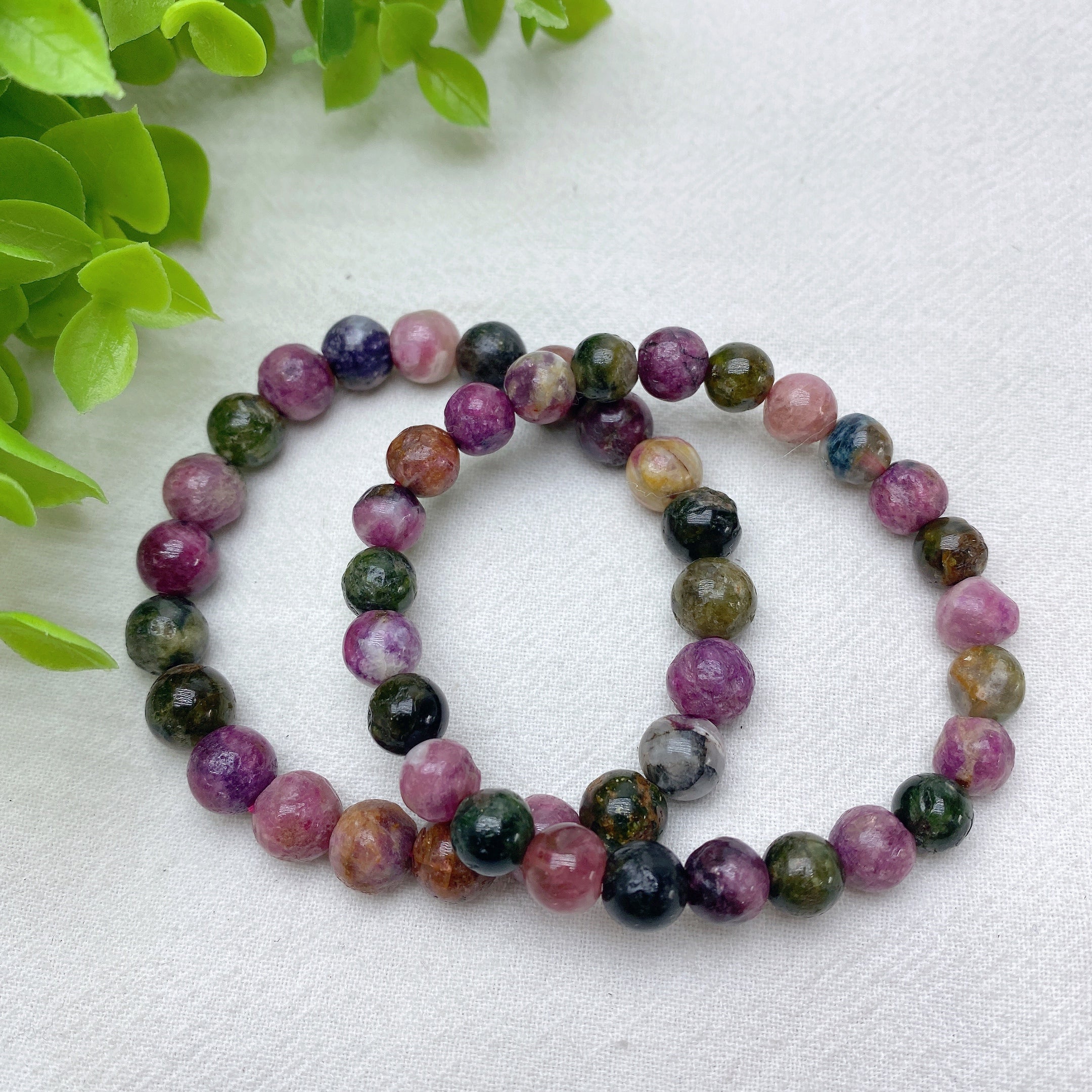 7.5-8.5mm Polished Tourmaline Tumbled Healing Crystals