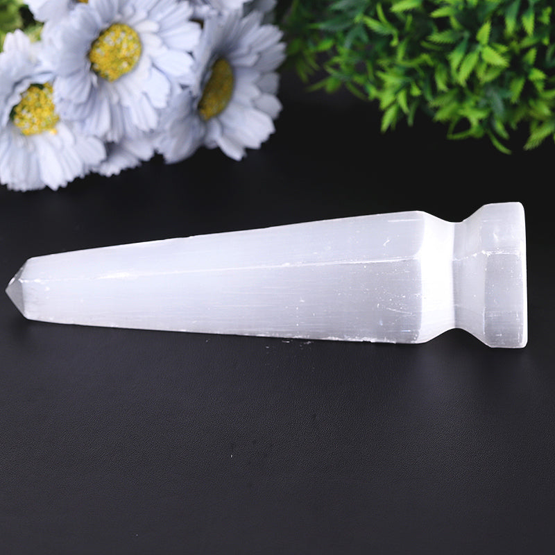 7.5 inch Selenite Tower for Spiritual Meditation