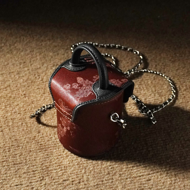 7.5cm Xiangyunsha Silk Auspicious Clouds Crossbody Bag