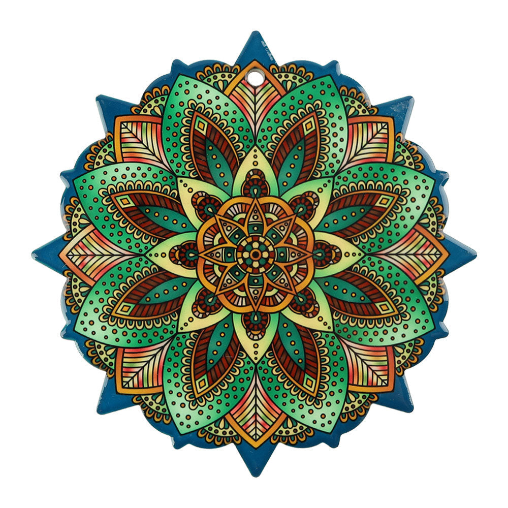7.8" Ceramic Sunflower Design Pot Coaster for Tableware
