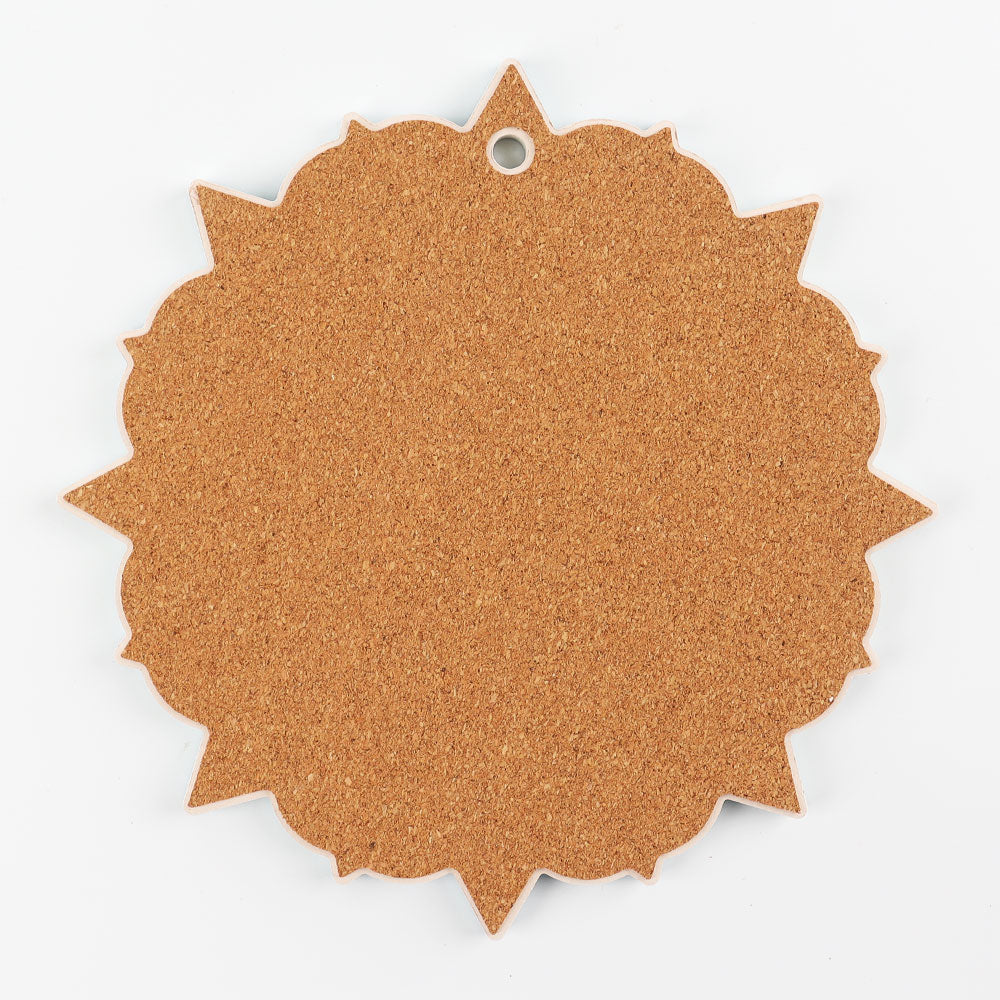 7.8" Ceramic Sunflower Design Pot Coaster for Tableware