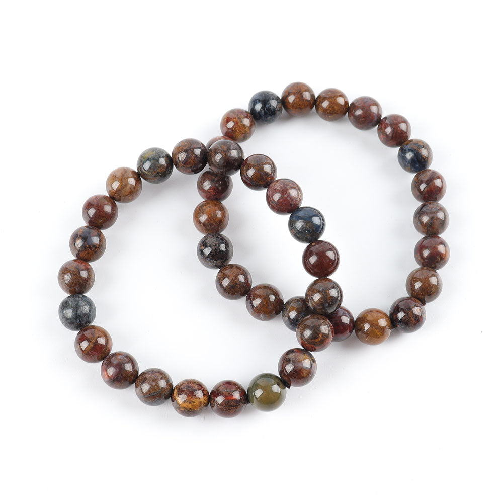 7.8mm Petersite Agate Healing Bracelet for Energy Balance