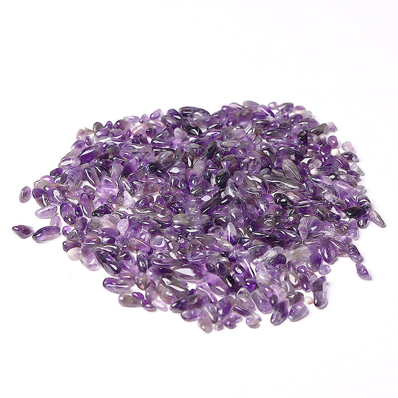 7-9mm Amethyst Tumbled Stones for Healing & Meditation