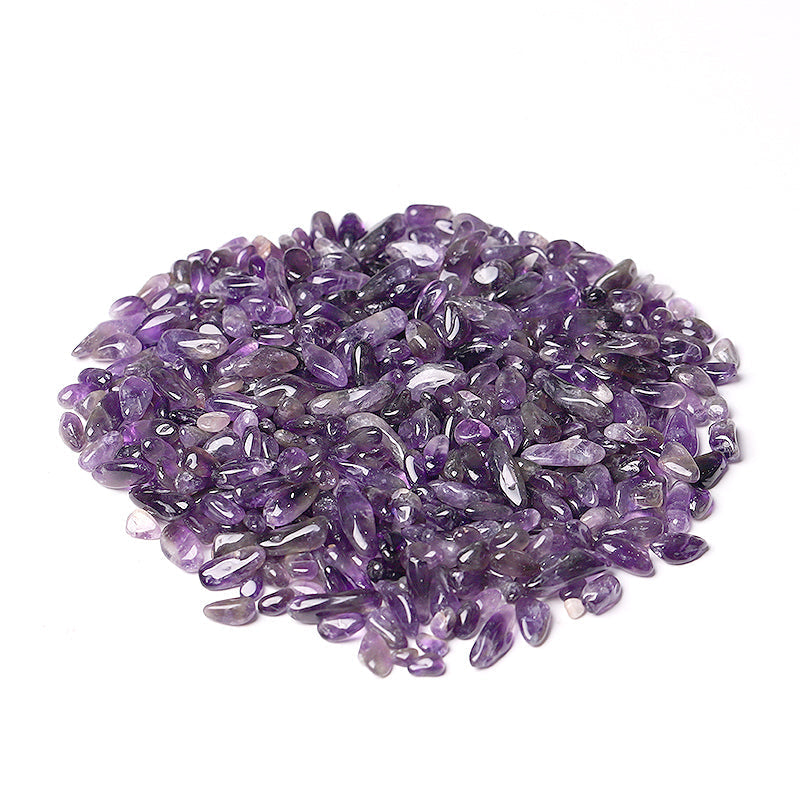7-9mm Amethyst Tumbled Stones for Healing & Meditation