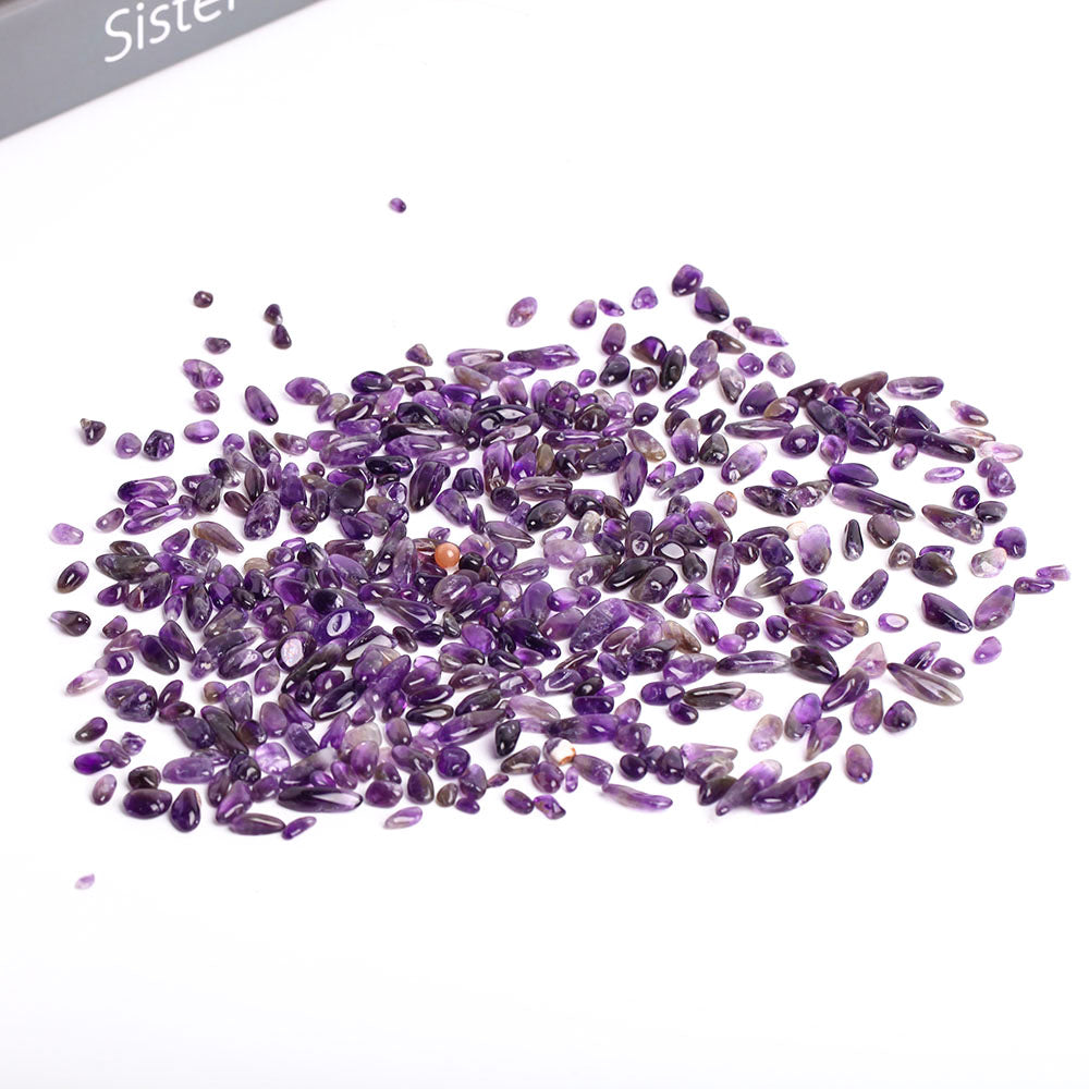 7-9mm Natural Brazilian Amethyst Healing Crystal Chips