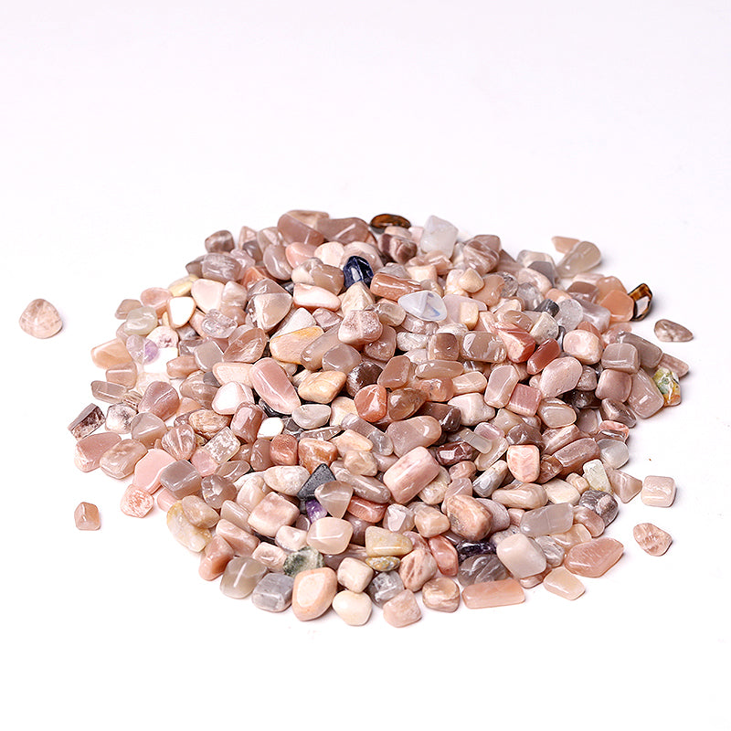 7-9mm Peach Moonstone Tumbled Stones for Decoration
