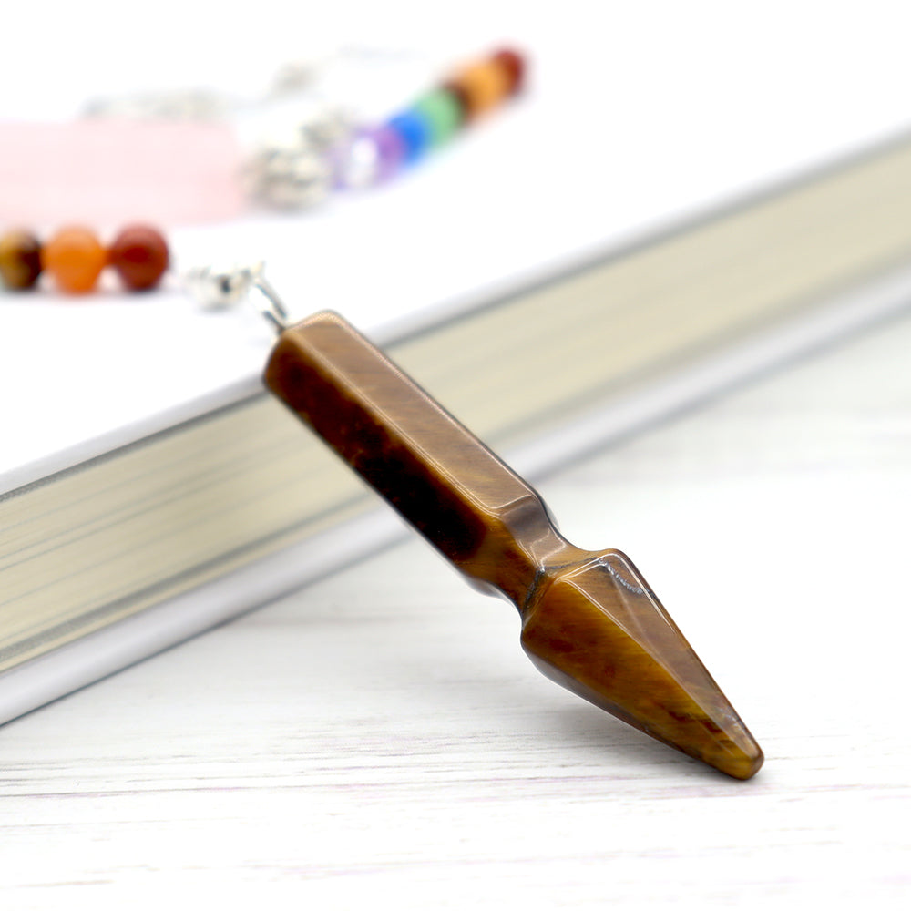 7 Chakra Healing Crystal Reiki Pendulum 2.37 inch Balance