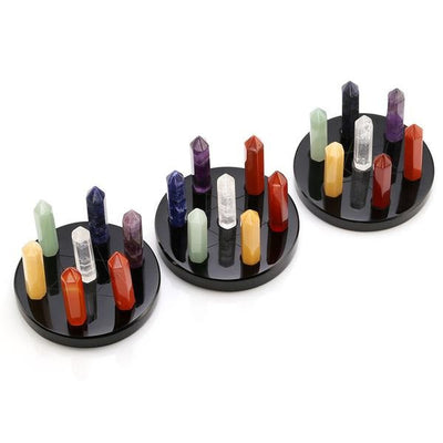 7 Chakra Reiki Hexagonal Crystal Wands