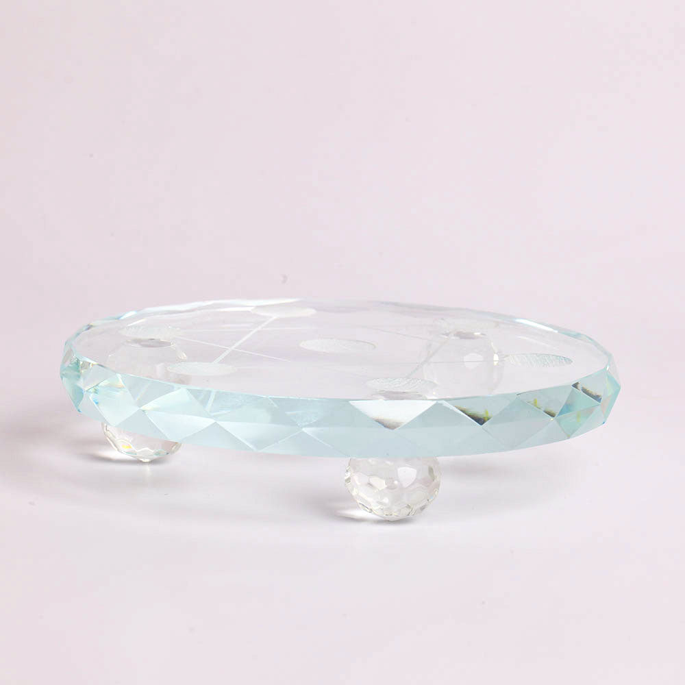 7-Piece Chakra Crystal Sphere Set with Glass Stand