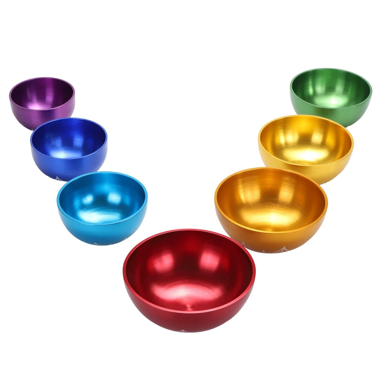 Planetary Tibetan Singing Bowl Set - 7 Pieces Chakra - OM Cosmic Frequencies