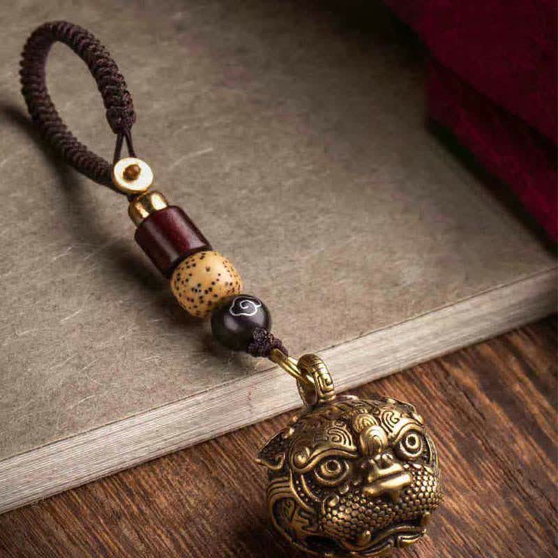Copper Pixiu Wealth Key Chain – Luck & Protection Talisman