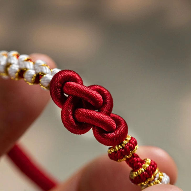 True Love Knot Red String Bracelet for Protection & Luck