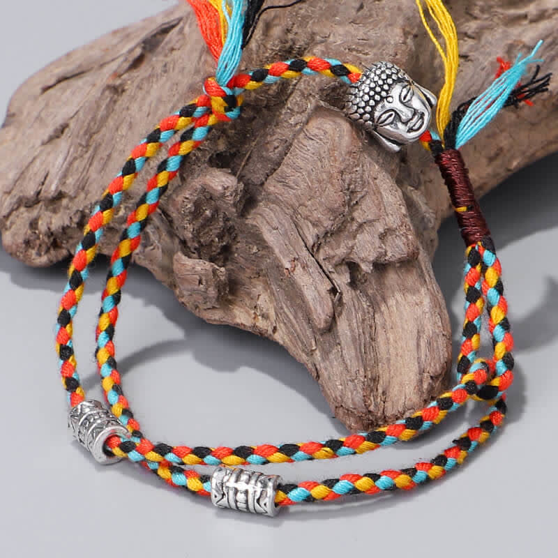 Unisex Buddha Serenity String Bracelet for Good Luck