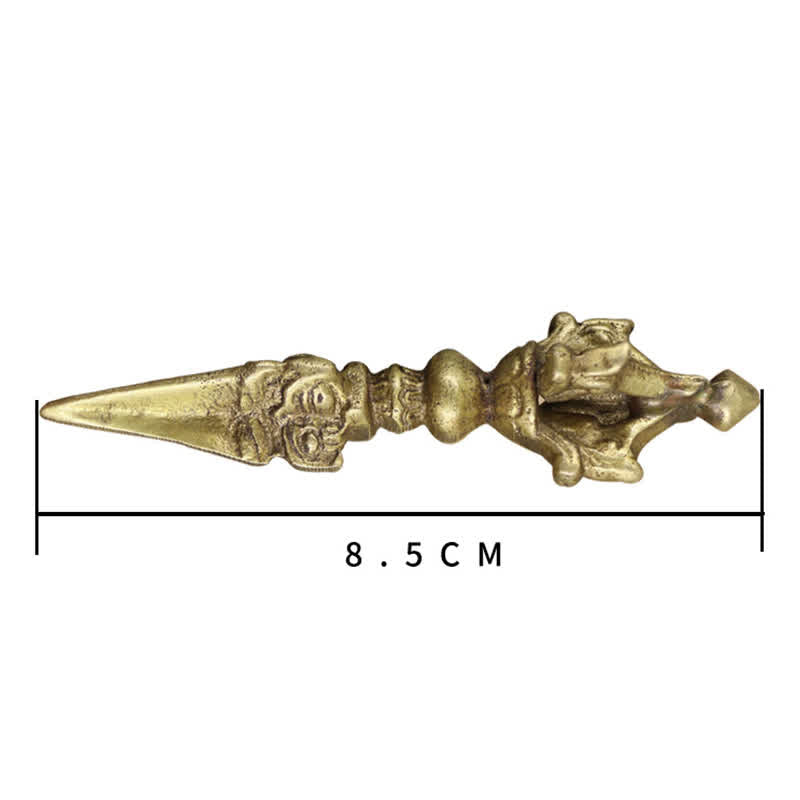 Tibetan Copper Vajra Dorje Meditation Decor 8.5cm