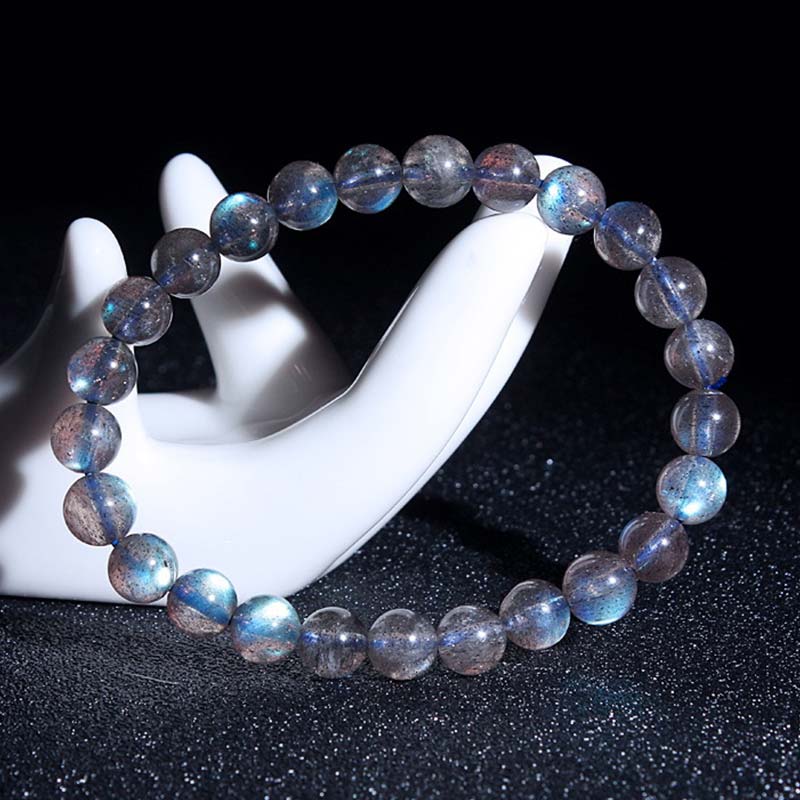 Natural Moonstone Healing Bracelet 6mm Beads for Calm