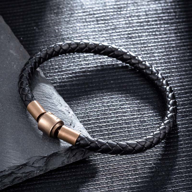 Unisex Vintage Red String Luck Bracelet 4-5mm Leather Rope
