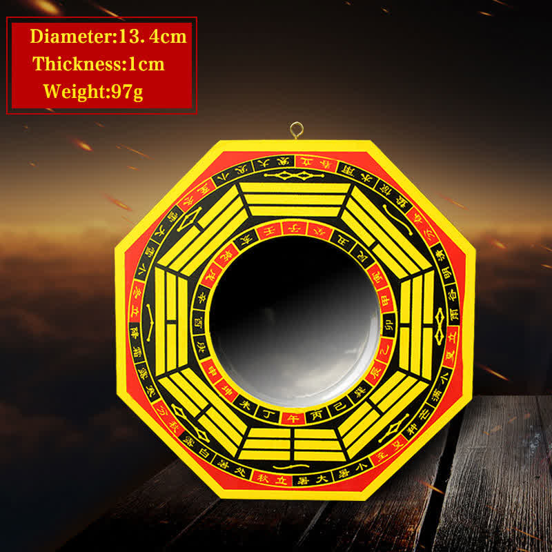 8 in Feng Shui Bagua Map Mirror for Harmony & Balance