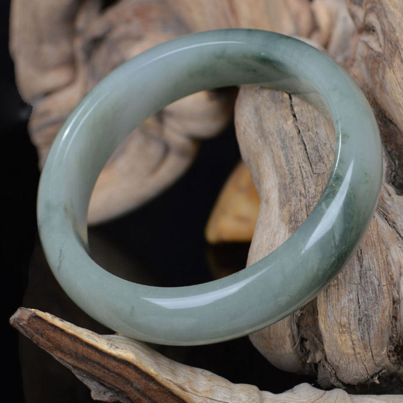 52mm Natural Jade Bracelet for Luck and Prosperity