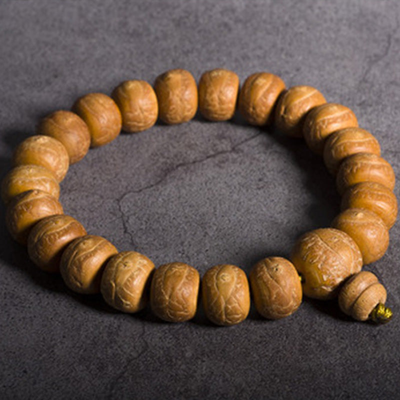 15mm Bodhi Seed Wrist Mala for Luck & Auspiciousness