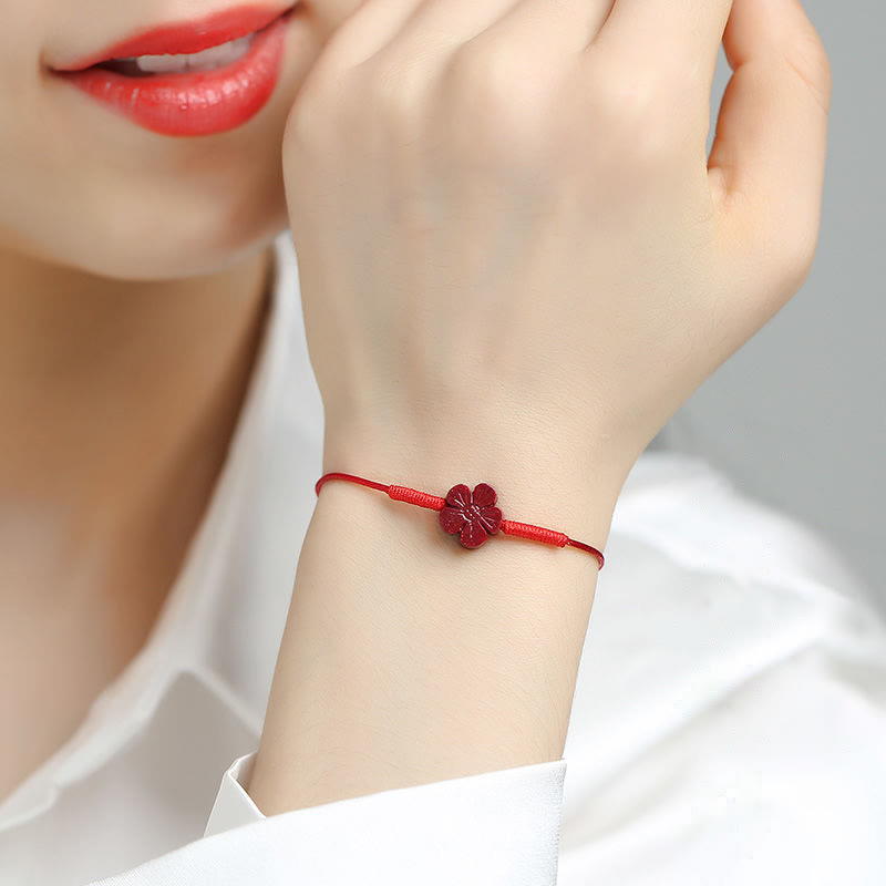 Cinnabar Bracelet with Pixiu for Luck & Protection
