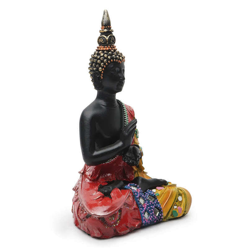 12cm Thai Buddha Serenity Resin Statue for Home Peace